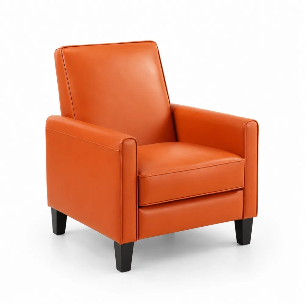 Poltrona in Ecopelle Arancione 8
