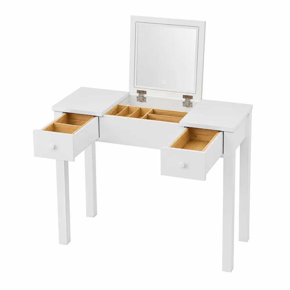 Toilette Bianca con Specchio e Cassett