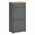 Scarpiera in MDF Grigio Scuro con To