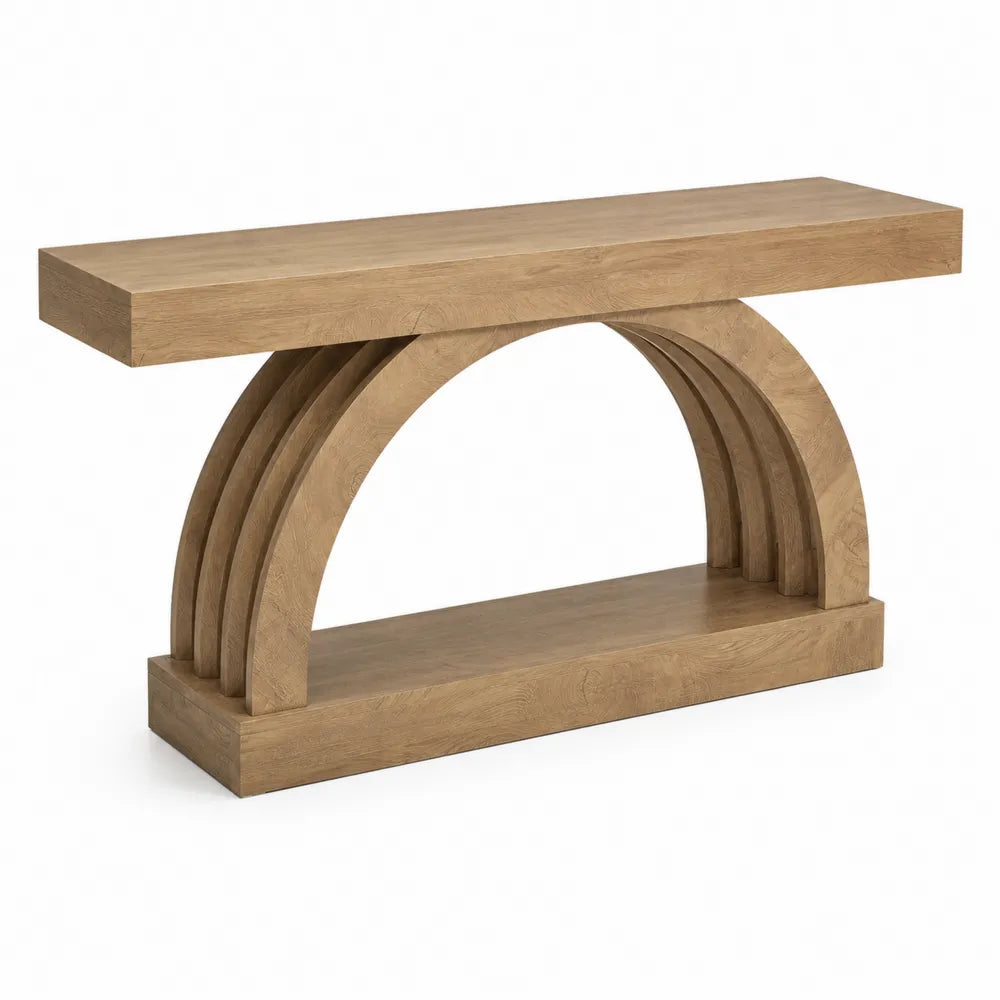 Consolle in legno di quercia con desi